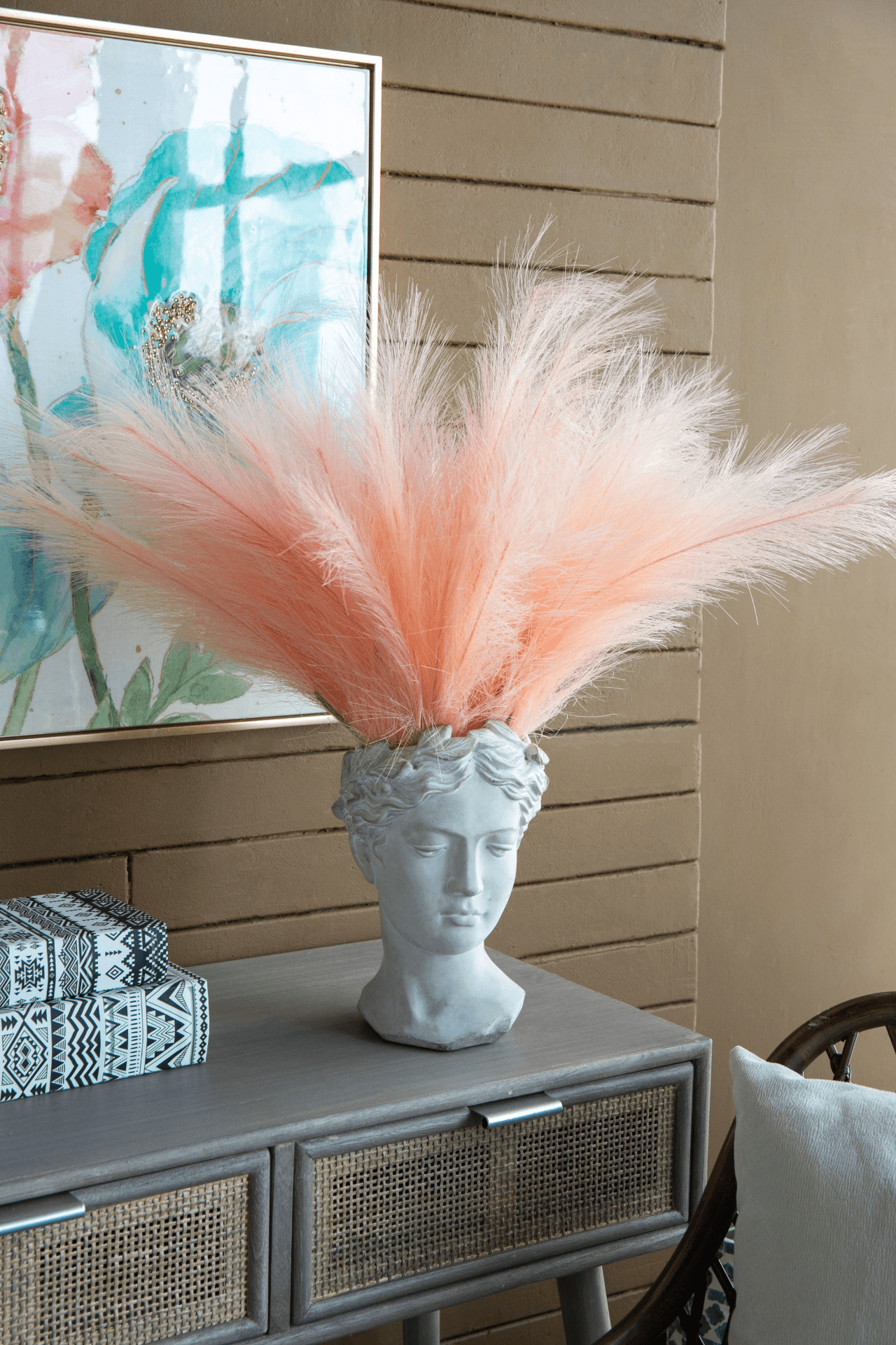 VISAGE | Greek Style Cement Head Planter - Indoor/Outdoor - Disselt Designs