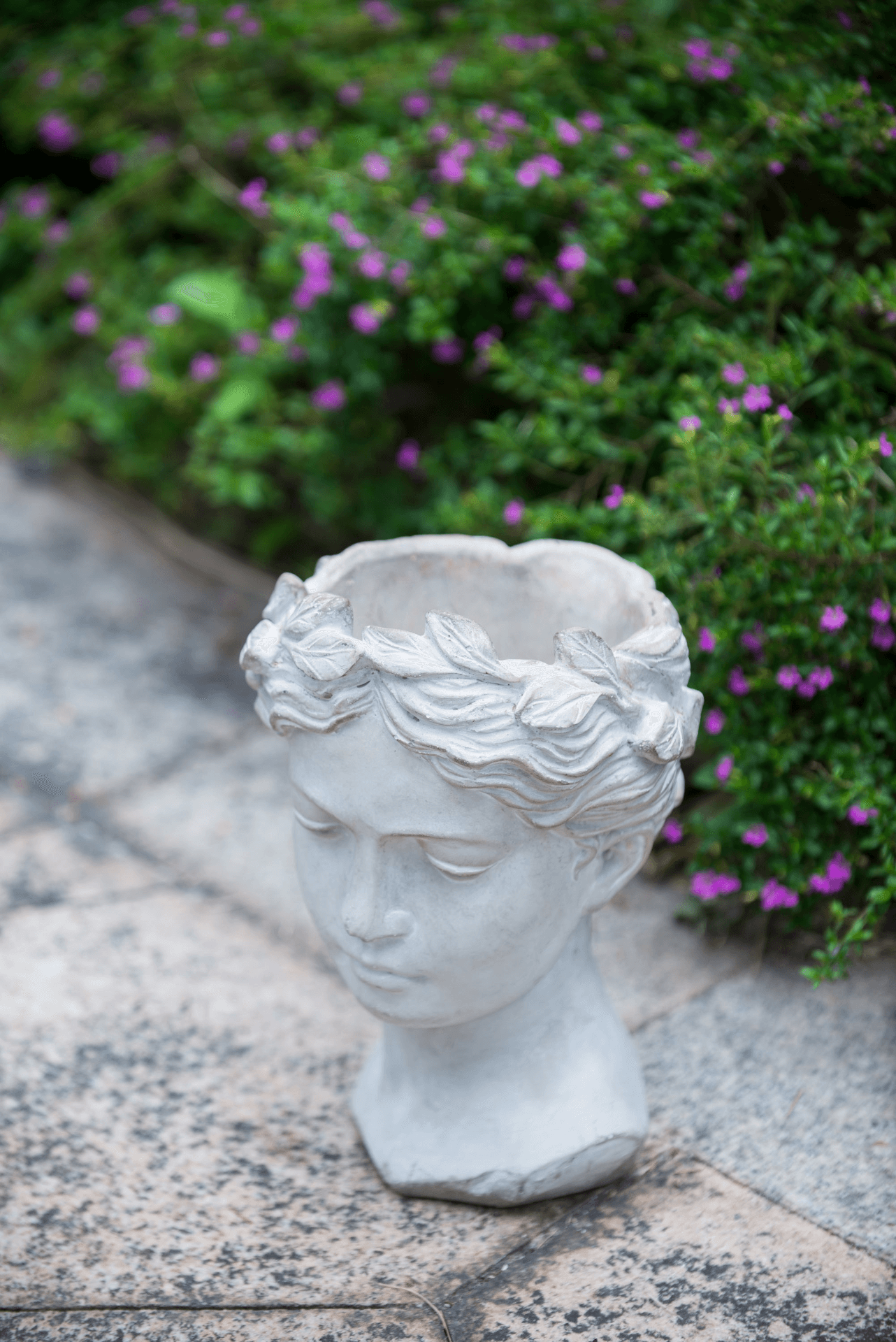 VISAGE | Greek Style Cement Head Planter - Indoor/Outdoor - Disselt Designs