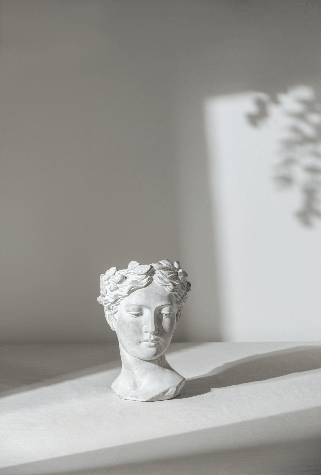 VISAGE | Greek Style Cement Head Planter - Indoor/Outdoor - Disselt Designs