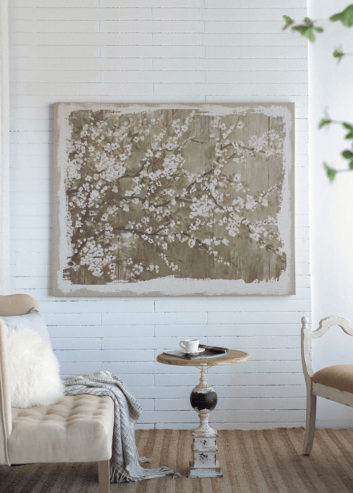 CHERRY BLOSSOM | Cherry Blossom Canvas Art Print, 60" x 48" - Disselt Designs