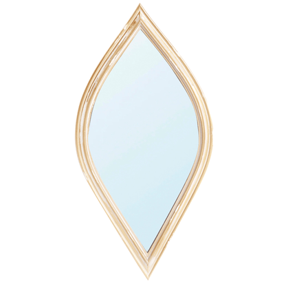 DIAMOND | Weathered Gold-tone Decorative Mirror, 6.5x13" - Disselt Designs