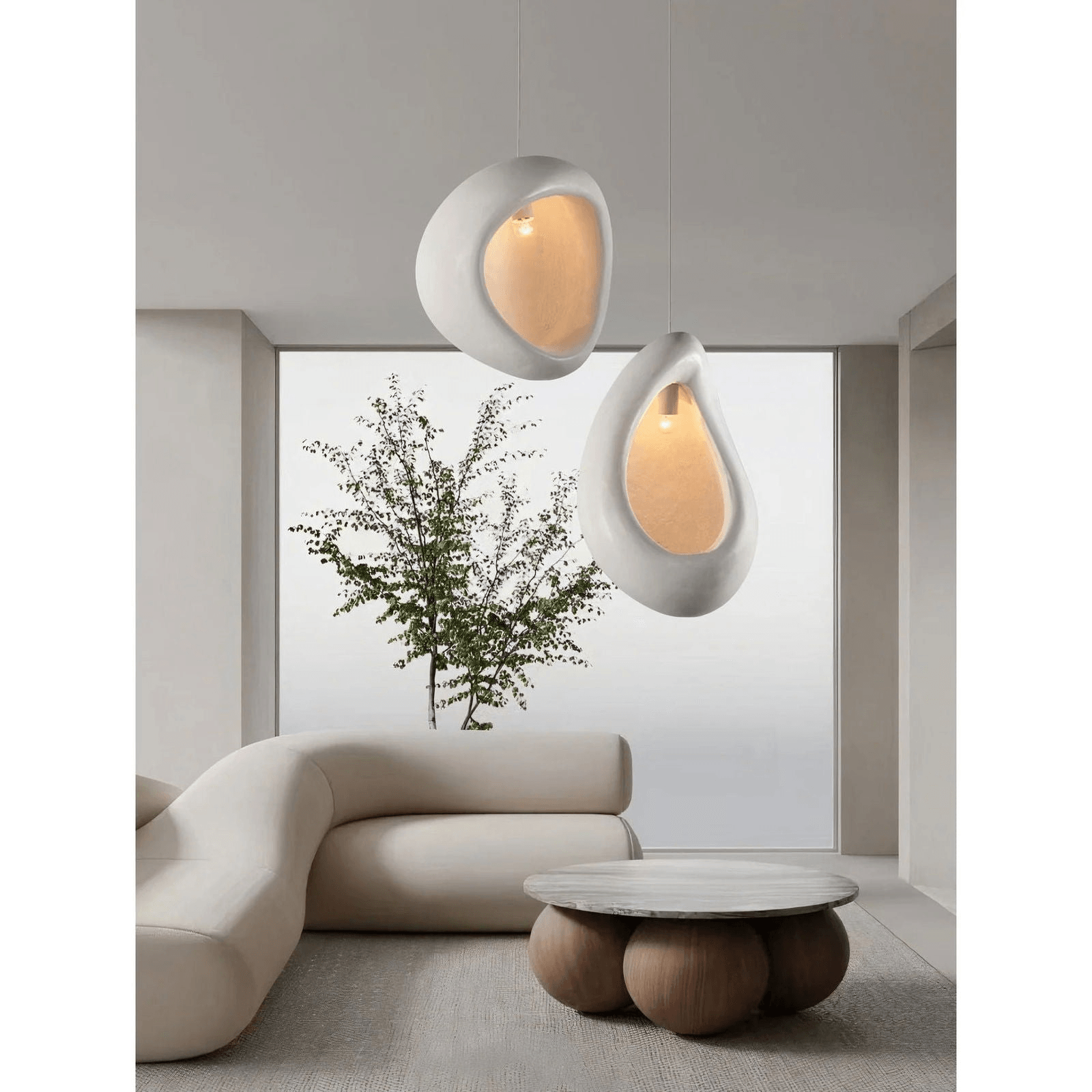 ISTVAN | White Ceiling Pendant - Disselt Designs