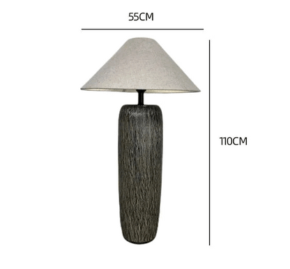 AZARAH | Brown Ceramic Floor Lamp