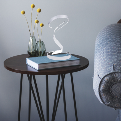 Hamburg Chrome Table Lamp // LED Strip & Dimmable Switch - Disselt Designs