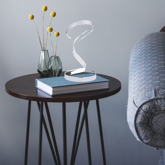 Hamburg Chrome Table Lamp // LED Strip & Dimmable Switch - Disselt Designs
