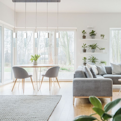 Rectangular Crystal Chandelier // 5 Light - Disselt Designs
