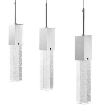 Rectangular Crystal Chandelier // 5 Light - Disselt Designs