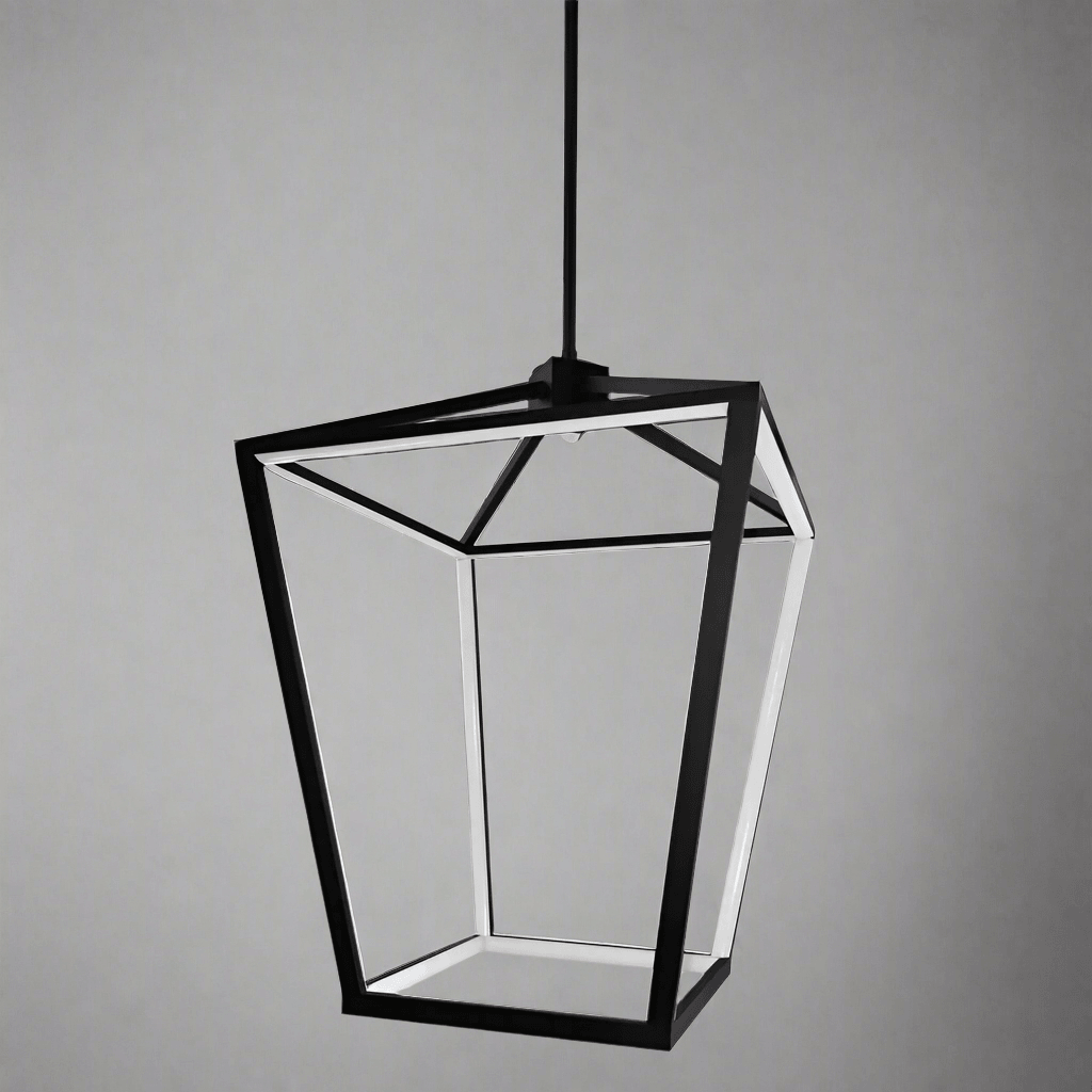 CAGE | Painted Black Metal Ceiling Pendant - Disselt Designs