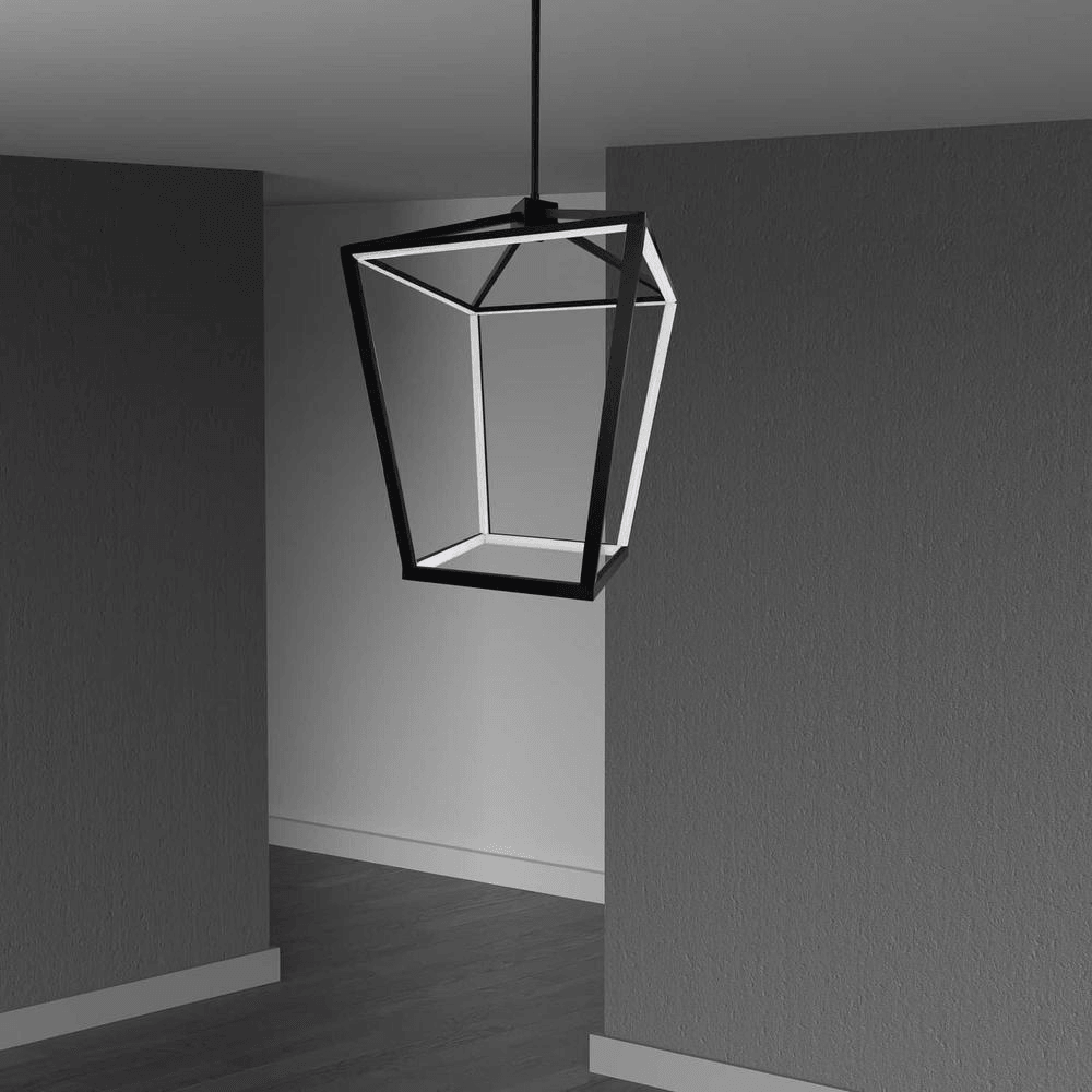 CAGE | Painted Black Metal Ceiling Pendant - Disselt Designs