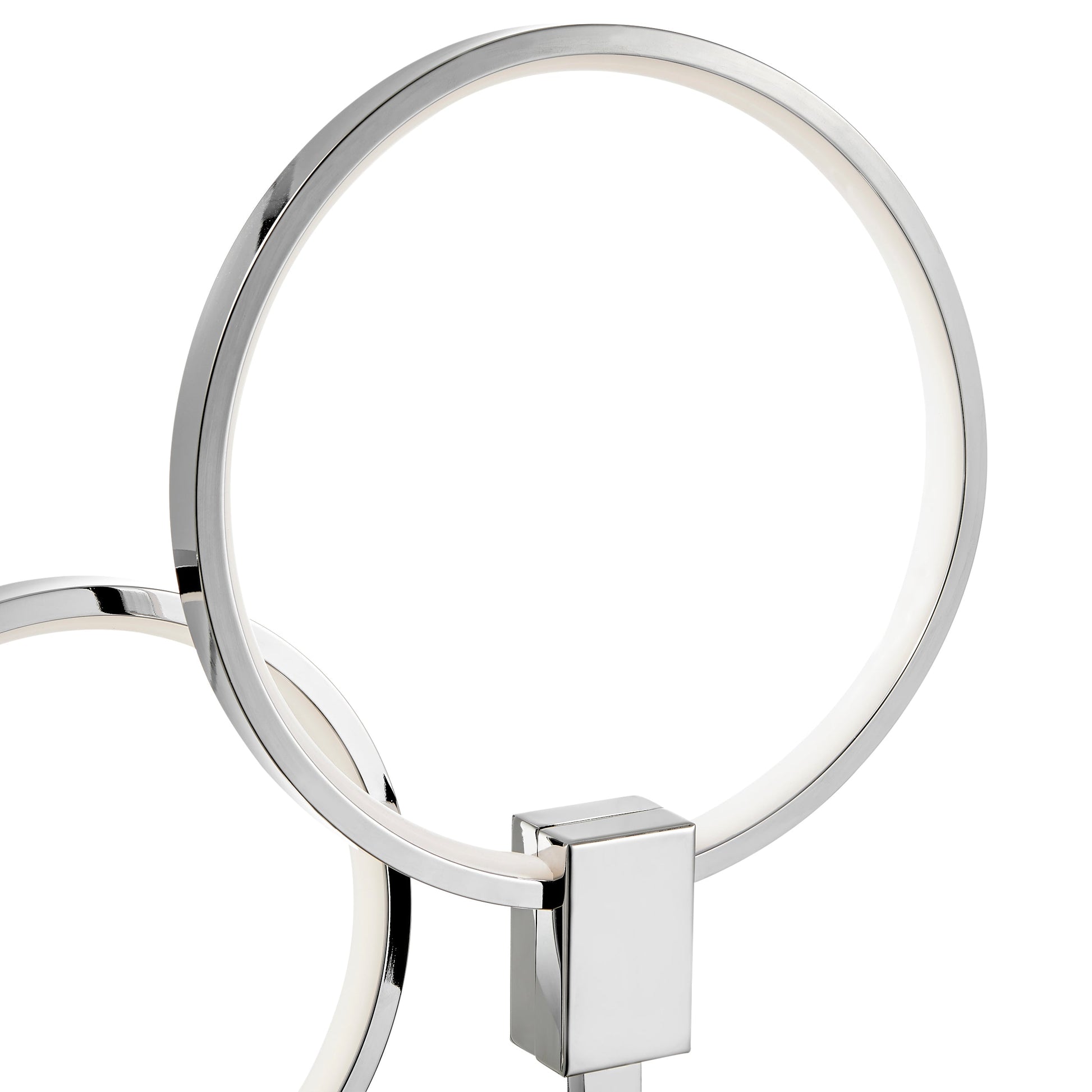Hong Kong LED Tall Table Lamp // Chrome - Disselt Designs