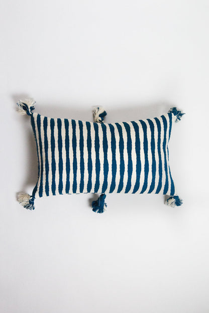 Antigua Pillow - Dark Teal Blue