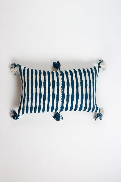 Antigua Pillow - Dark Teal Blue