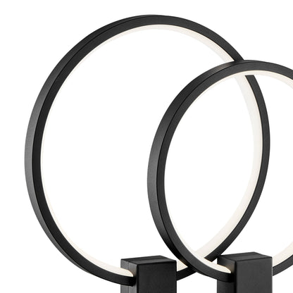 Hong Kong LED Short Table Lamp // Matte Black - Disselt Designs