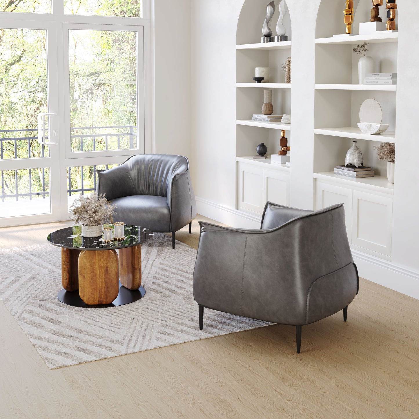 Julian Accent Chair Gray - Disselt Designs