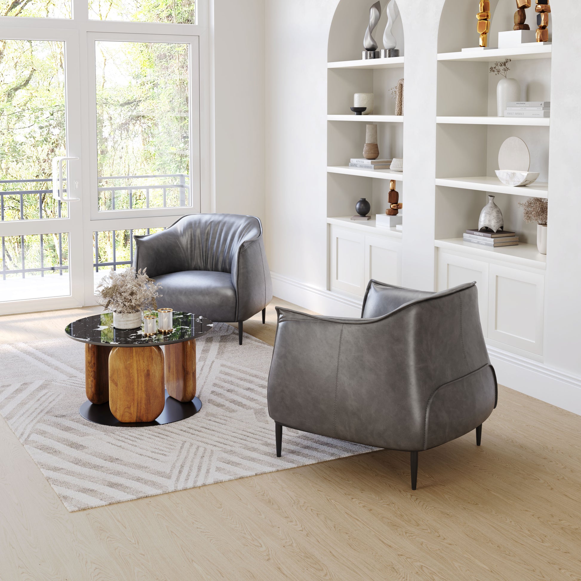 Julian Accent Chair Gray - Disselt Designs
