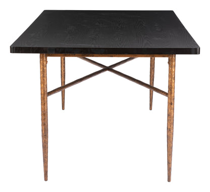 Nida Dining Table Black & Bronze - Disselt Designs