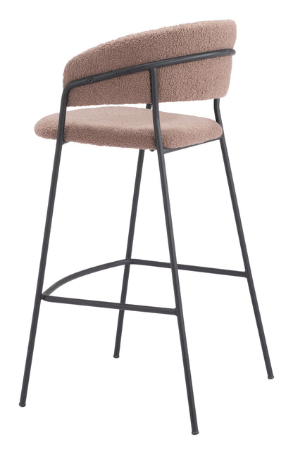 Josephine Barstool (Set of 2) Brown - Disselt Designs