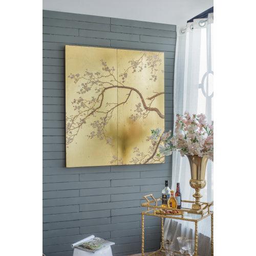 BLOSSOM | 2-Panel Cherry Blossom Wall Art - Disselt Designs