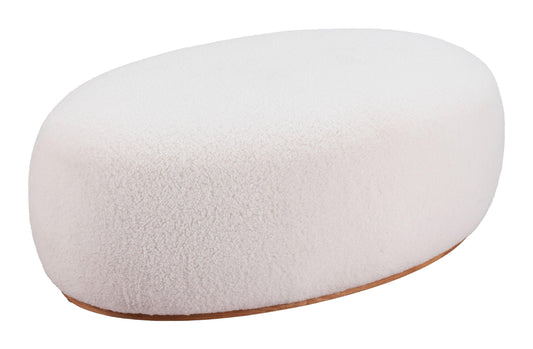 Amber Ottoman Cream - Disselt Designs