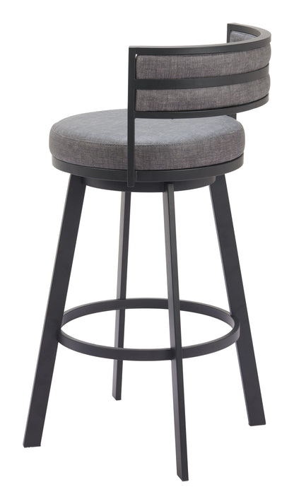 Gimsby Swivel Barstool Gray - Disselt Designs