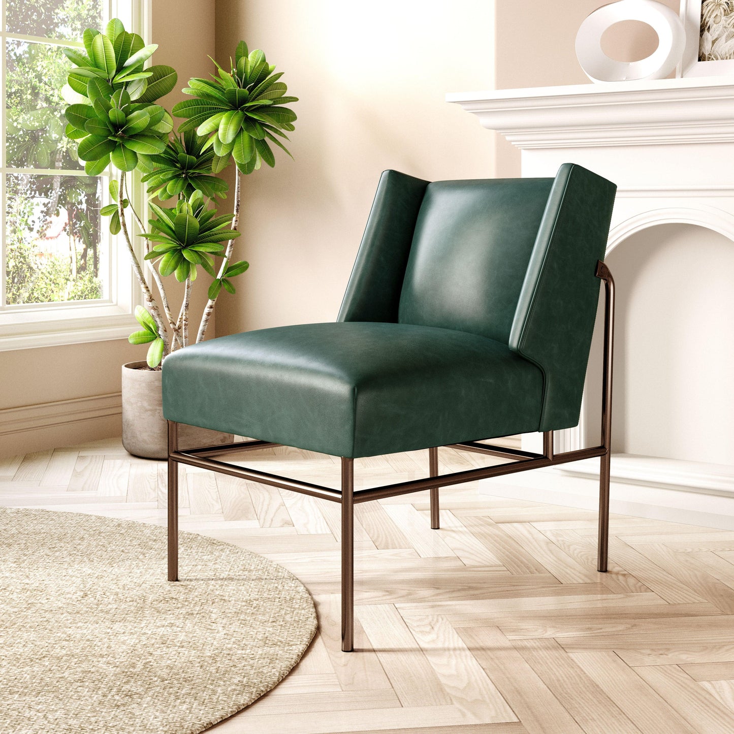 Atlanta Accent Chair Green - Disselt Designs