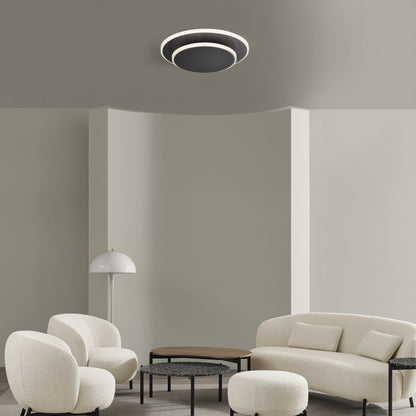 Luna Eclipse Two Circle Multiuse Lamp // Black - Disselt Designs