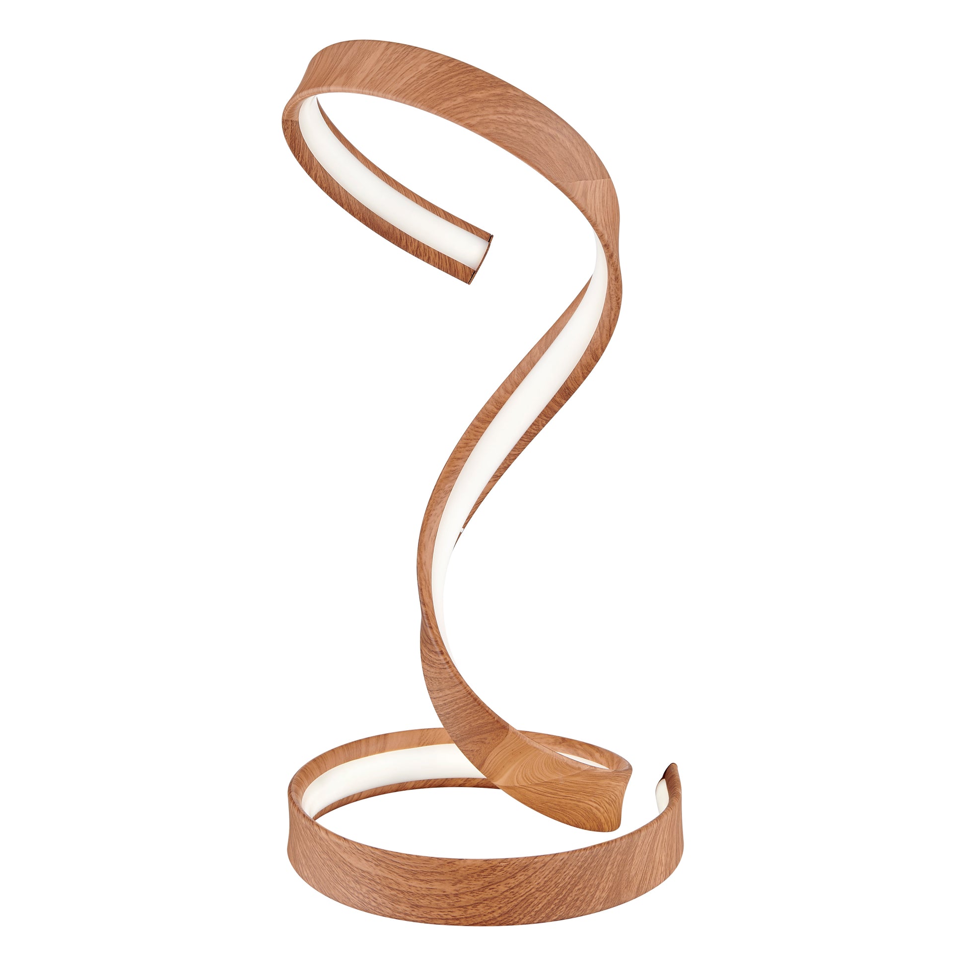Hamburg Light Wood Table Lamp // LED Strip & Dimmable Switch - Disselt Designs
