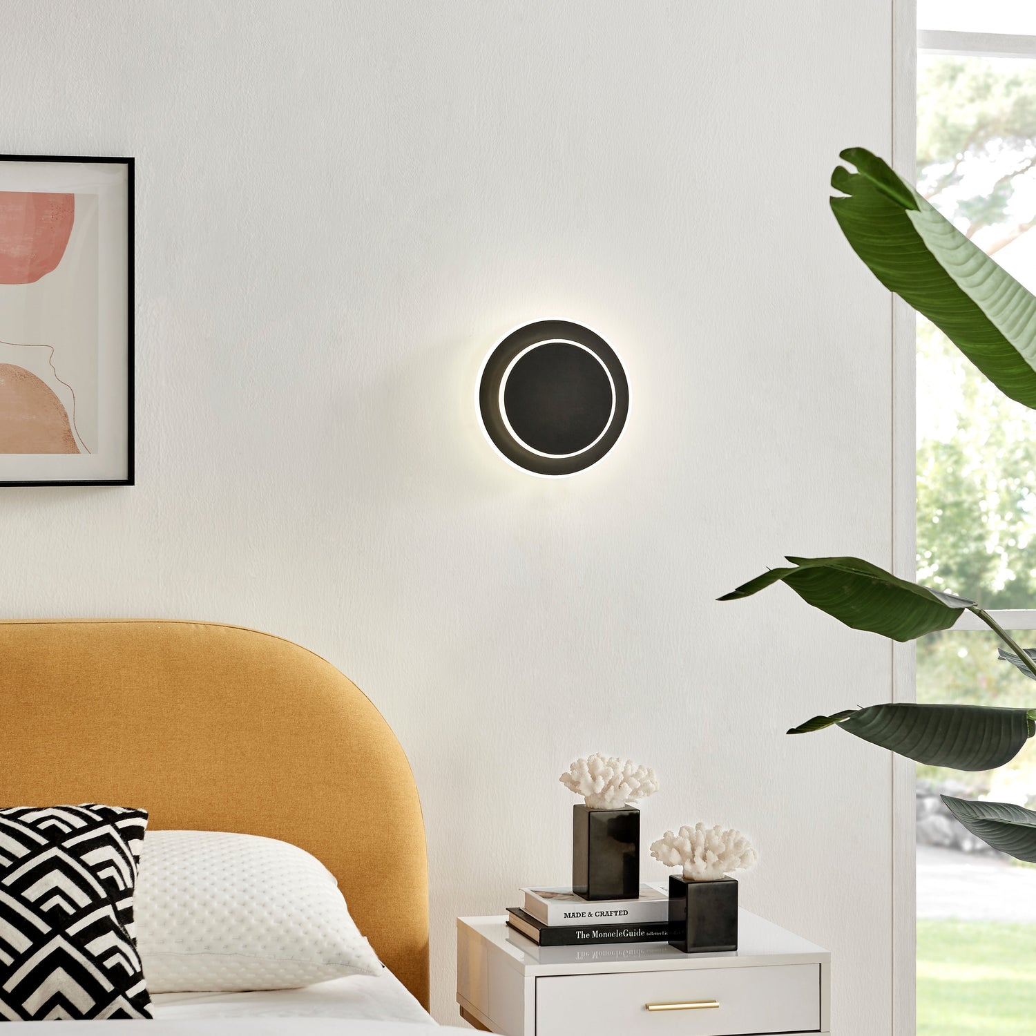 Luna Eclipse Two Circle Multiuse Lamp // Black - Disselt Designs