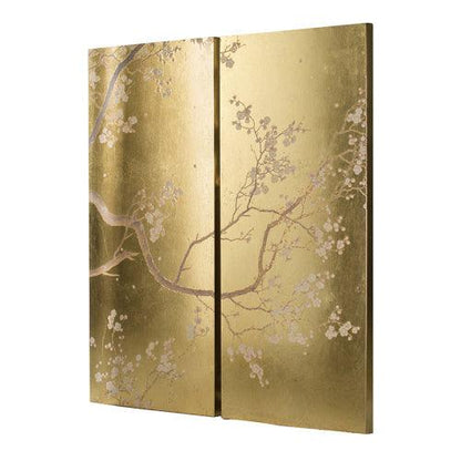 BLOSSOM | 2-Panel Cherry Blossom Wall Art - Disselt Designs