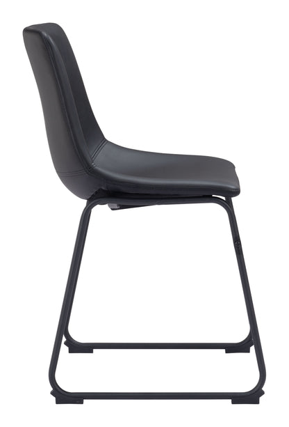 Smart Dining Chair (Set of 2) Black - Disselt Designs