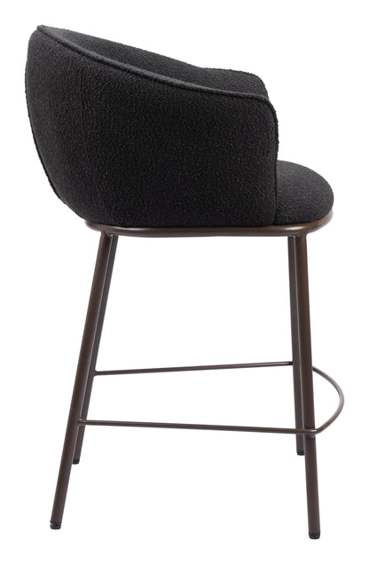 Essen Counter Stool Black & Bronze - Disselt Designs