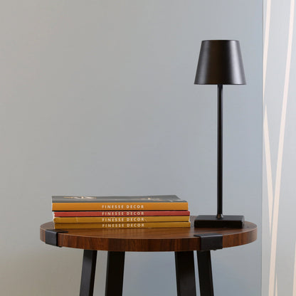 Beam Column Rechargeable Table Lamp // Black - Disselt Designs