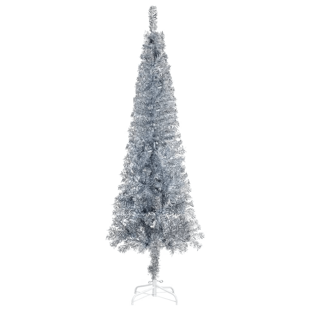 SLIM SILVER 4 | Slim Christmas Tree Silver 4 ft - Disselt Designs