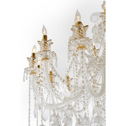 GRAND | 24-Light Crystal Chandelier - Disselt Designs