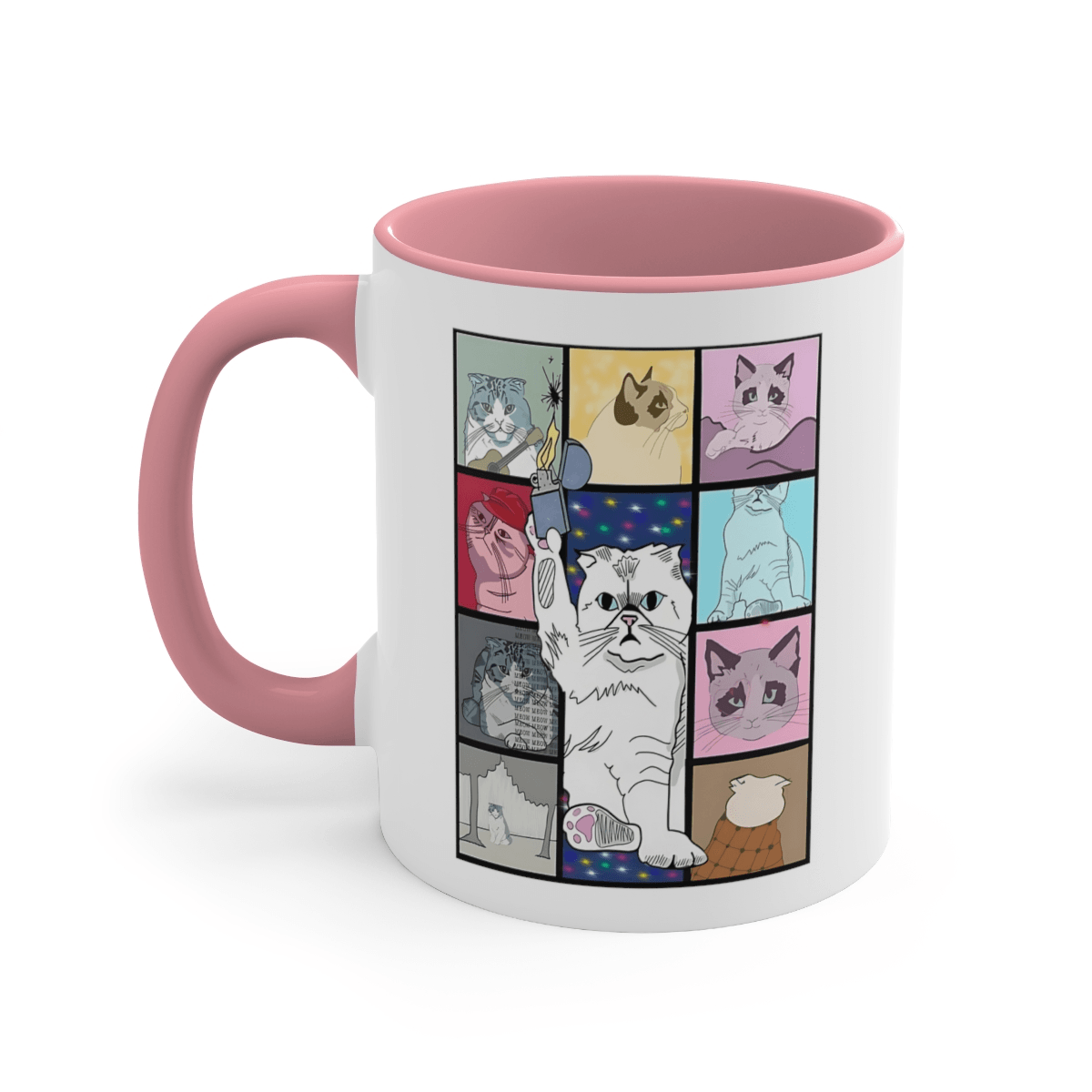 Coffee Mug, 11oz - Cats Eras Tour Taylors Version for Swiftie Fans Gift - Disselt Designs