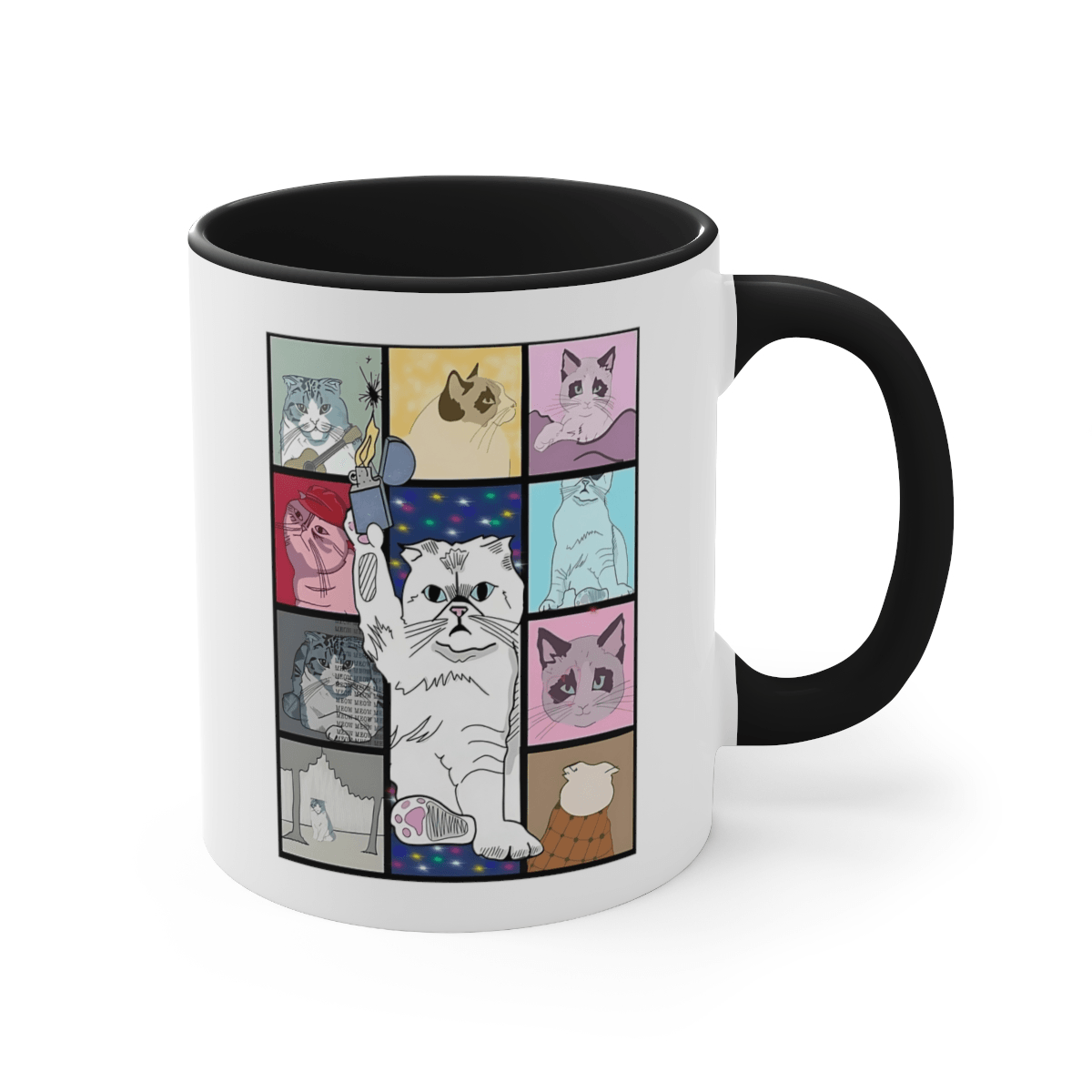 Coffee Mug, 11oz - Cats Eras Tour Taylors Version for Swiftie Fans Gift - Disselt Designs