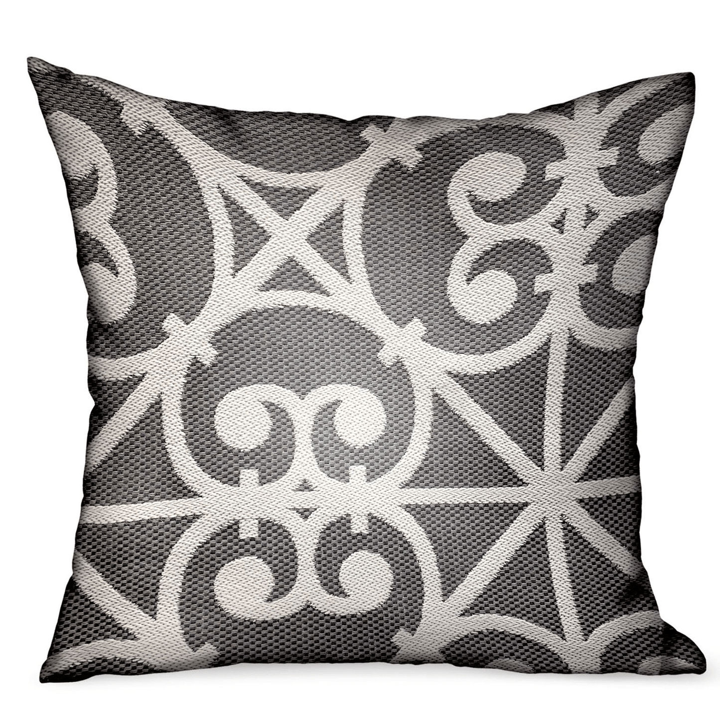 ABALONE | Abalone Truffle Gray Chevron Luxury Outdoor/Indoor Throw Pillow - Disselt Designs