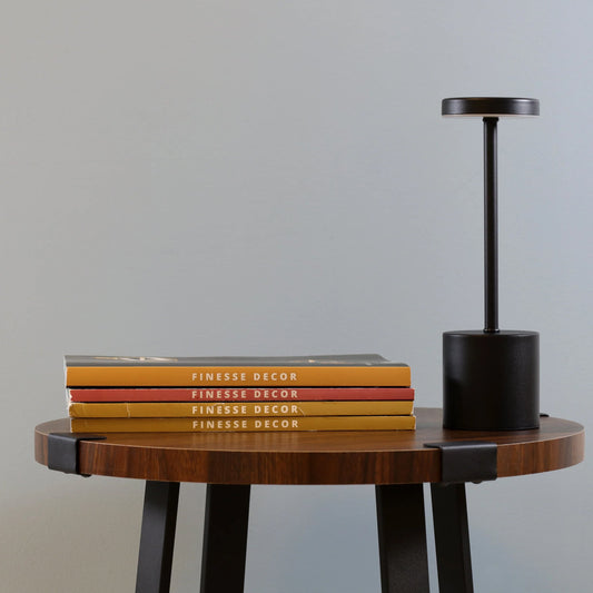 Pulse Rechargeable Table Lamp // Black - Disselt Designs