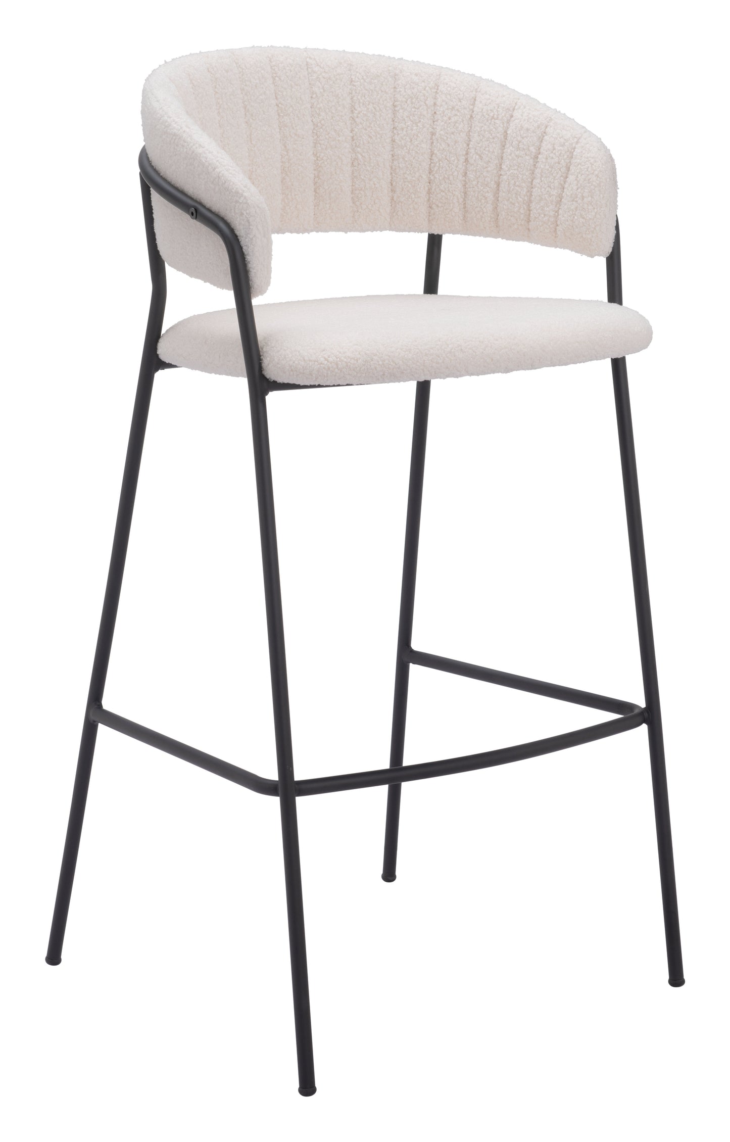 Josephine Barstool (Set of 2) Cream - Disselt Designs