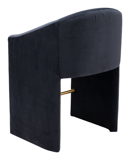 Emas Counter Stool Midnight Gray - Disselt Designs