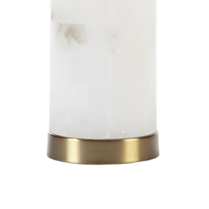 PRAGUE | Alabaster and Gold Metal Base Table Lamp - Disselt Designs