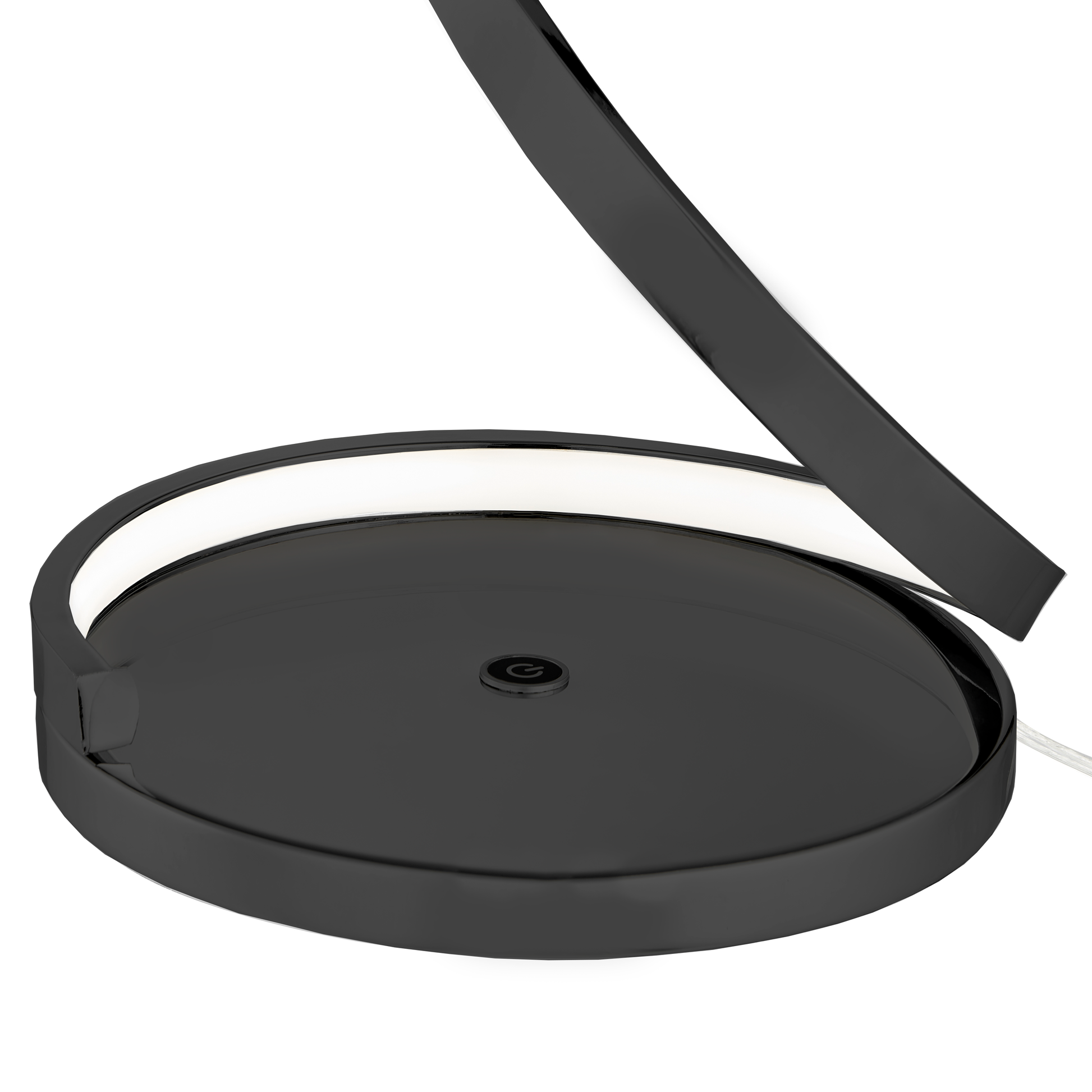Modern Spiral Integrated LED Table Lamp // Black - Disselt Designs