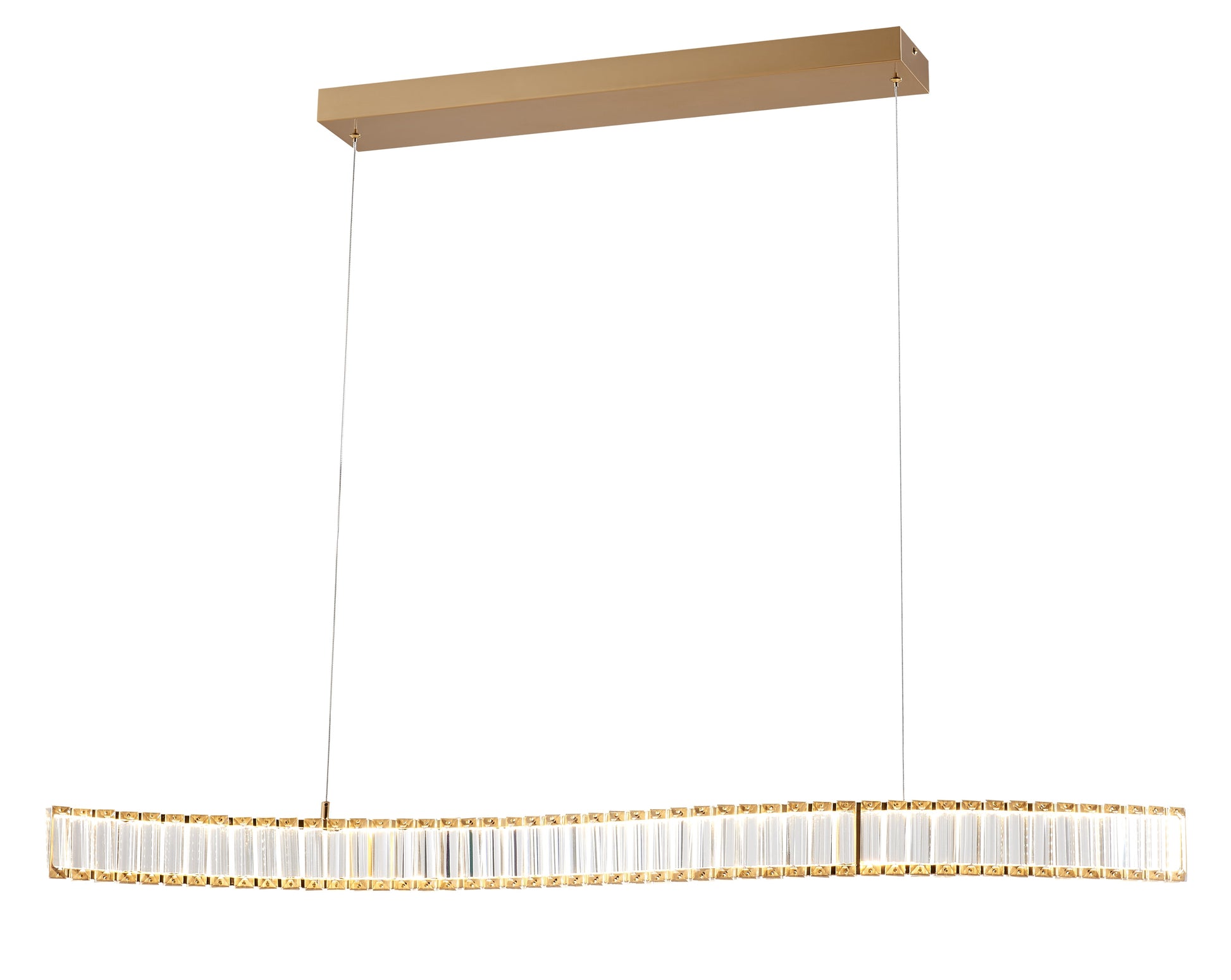 Alexandria Crystal Chandelier // Brushed Gold - Disselt Designs