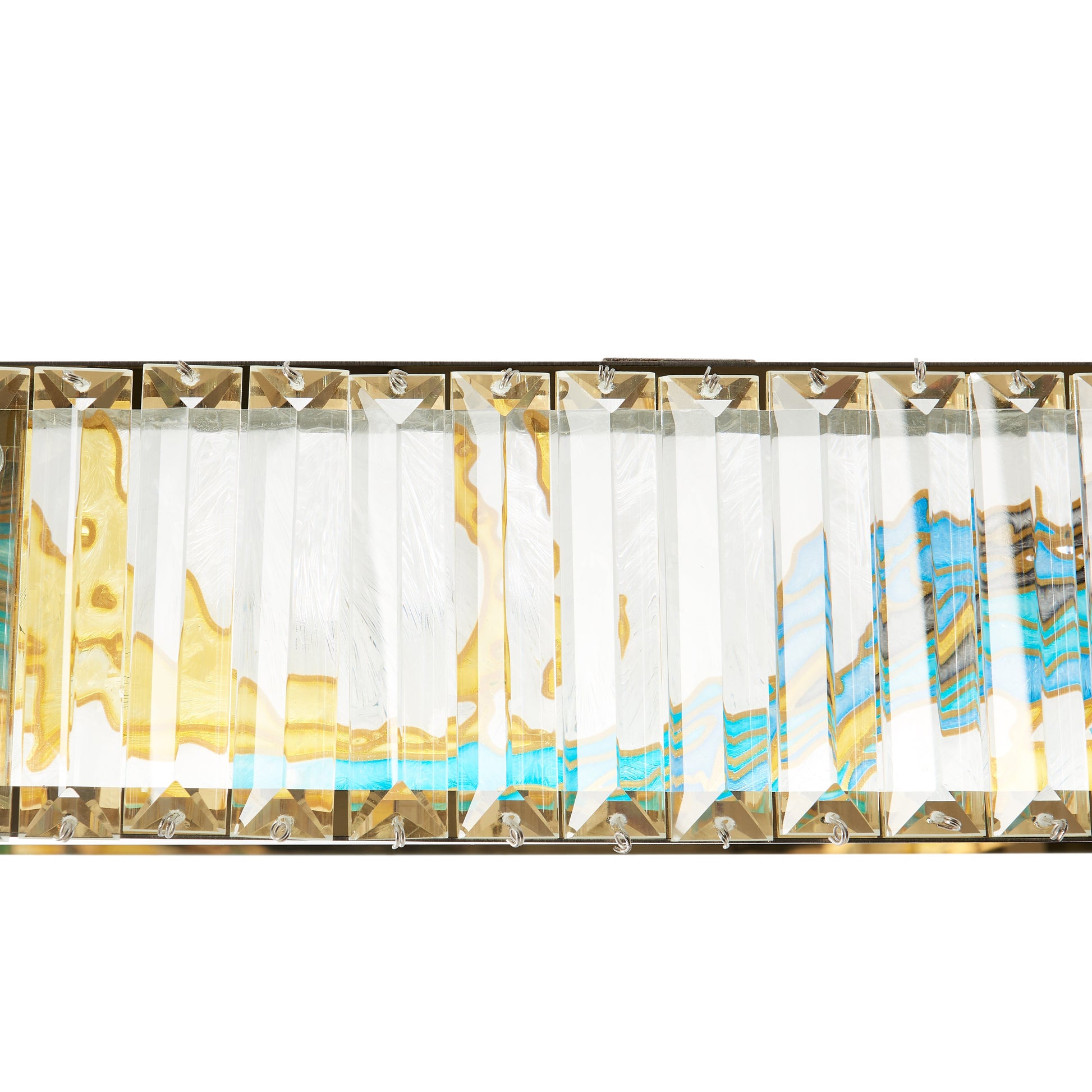 Boeseman's Colorful Chandelier // 1 Tier, Squoval - Disselt Designs