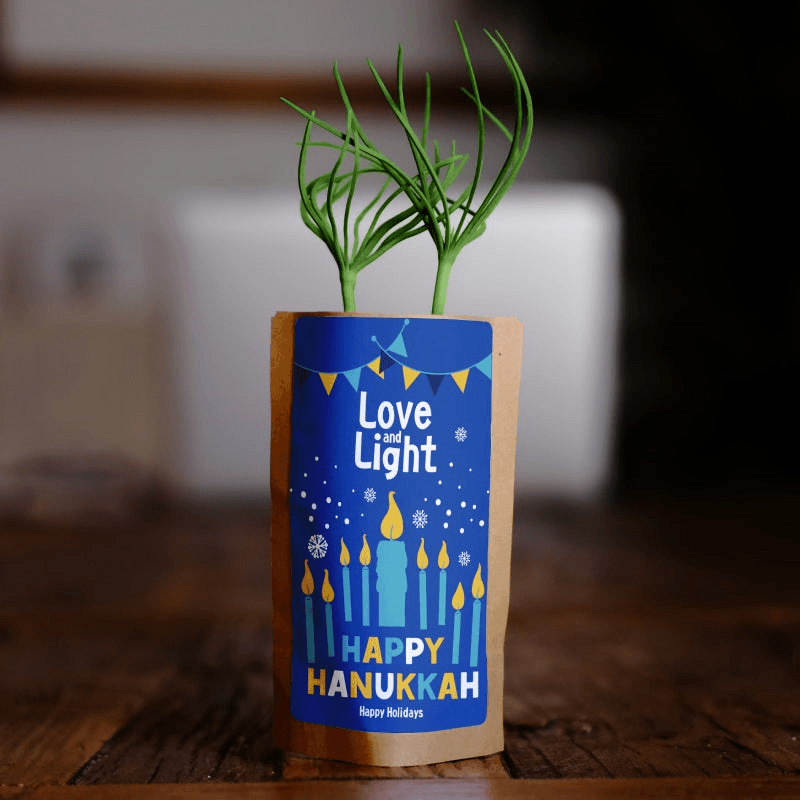 Happy Hanukkah Tree, We Plant 10 More Trees - Disselt Designs