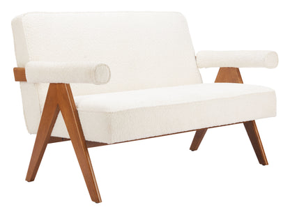 Encanto Loveseat Ivory - Disselt Designs