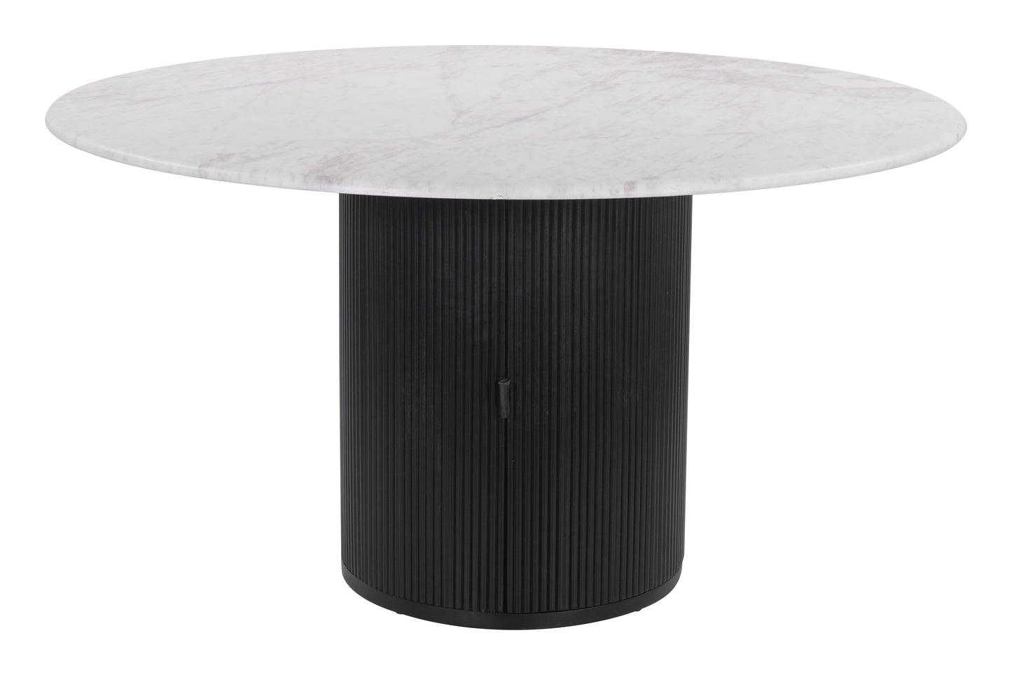 Izola Dining Table White & Black - Disselt Designs