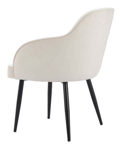Jolie Dining Chair (Set of 2) Ivory - Disselt Designs