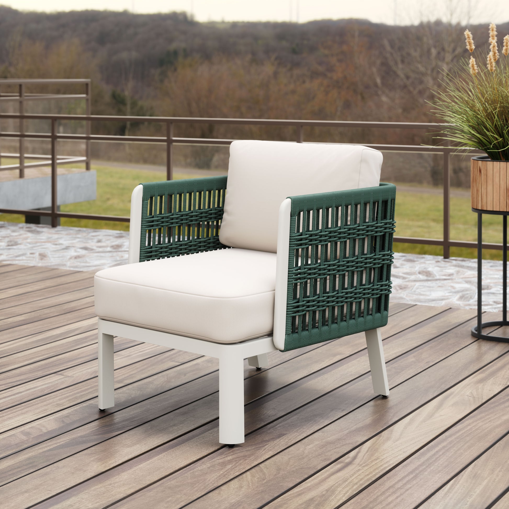 Bridgehampton Armchair White - Disselt Designs