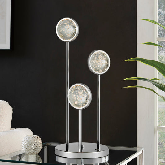 Bubbling Glow Table Lamp // Chrome - Disselt Designs